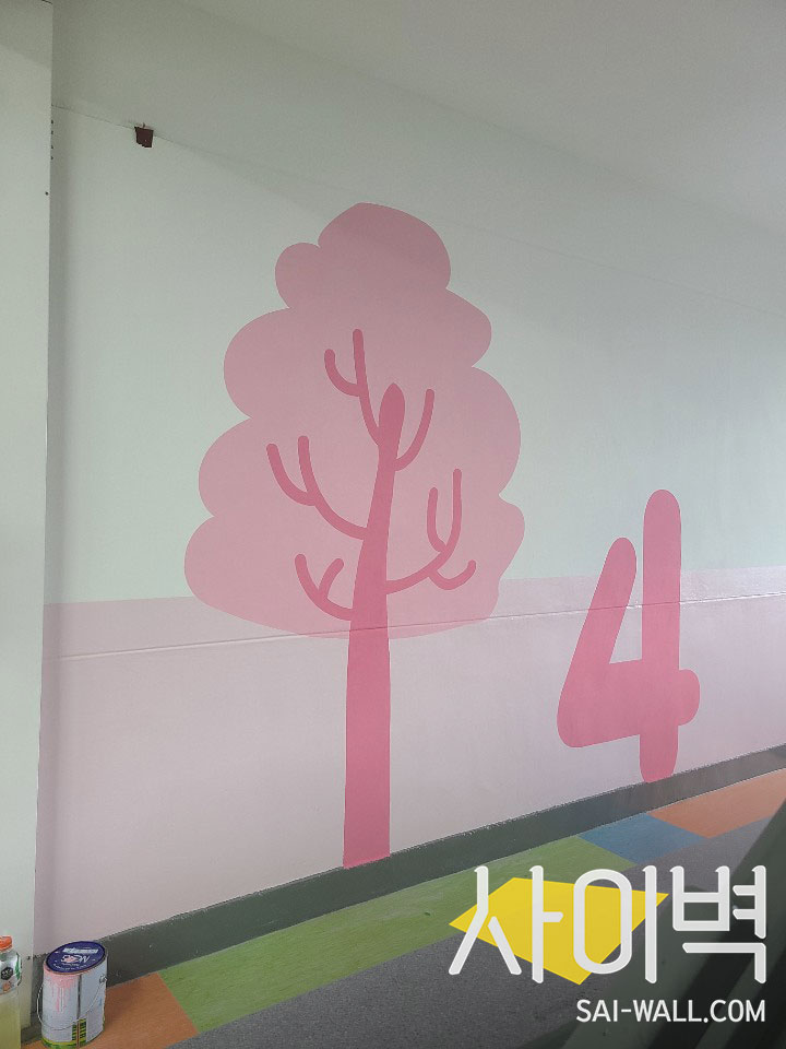 대동초등학교 계단벽화 벽화 시공 사진 24